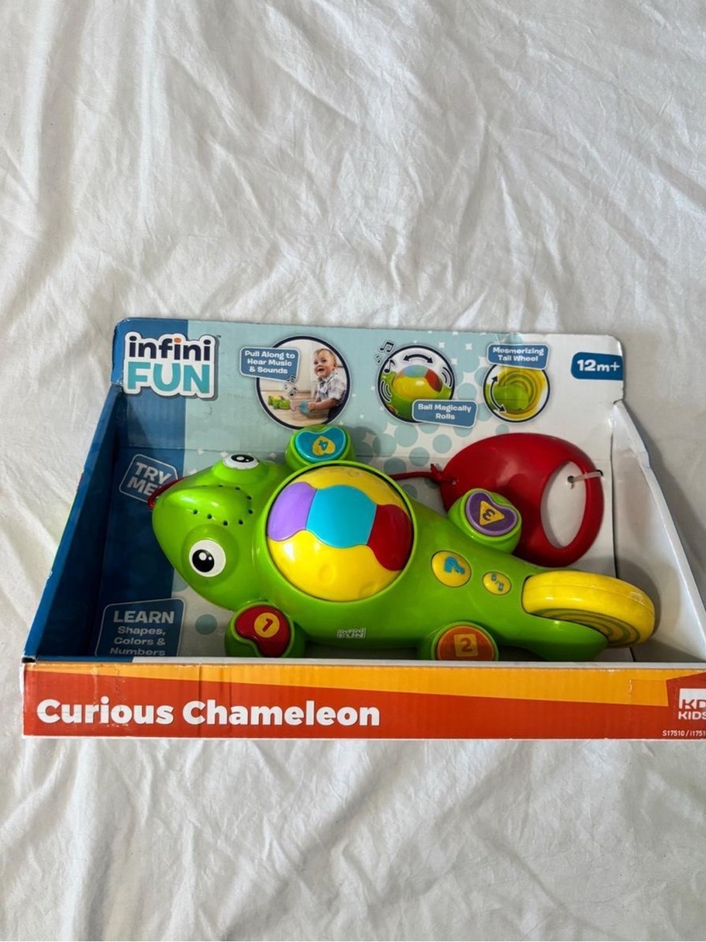 Curious Chameleon Educational Pull-Along Toy - Green